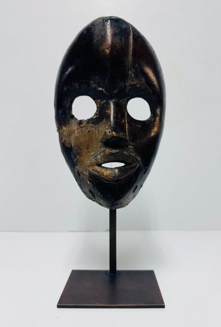 ANTICISSIMA MASCHERA AFRICANA DELLA COSTA D'AVORIO