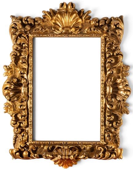 Large Italian Baroque or English Regency frame mad