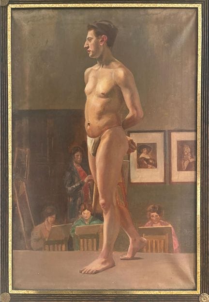 Männlicher Akt im Art-Déco-Stil – 1920er- und 1930