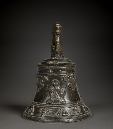 Florentinische Ritualglocke aus versilberter Bronz