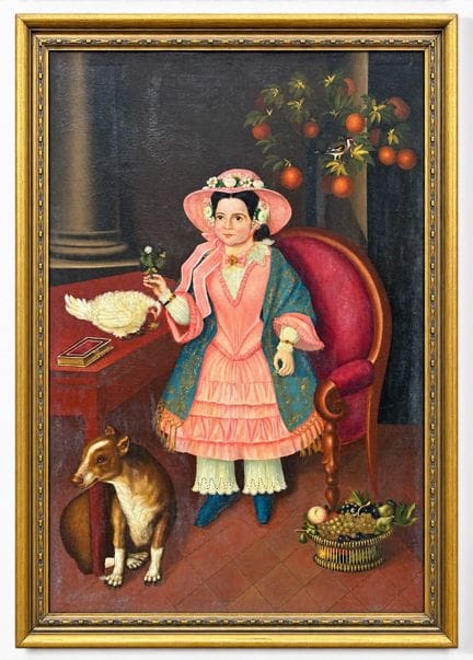 ECCEZIONALE RITRATTO LATINOAMERICANO DEL XIX SECOL