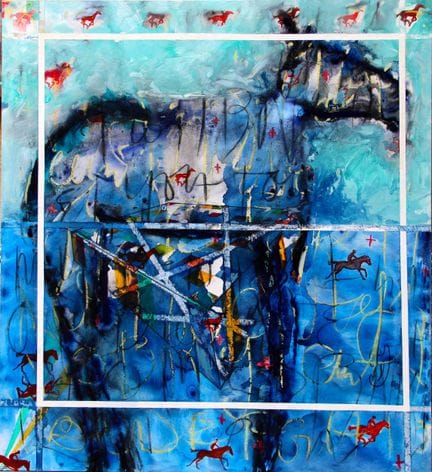 TSIARAS Philip
Blue rider, 1995, technique mixte s