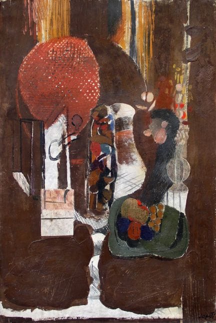 SAETTI Bruno
Nature morte avec assiette verte, 196