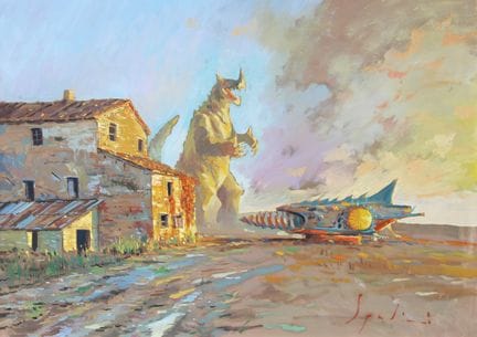 SPADINI Fabrizio
The last sun, 2020, huile sur toi
