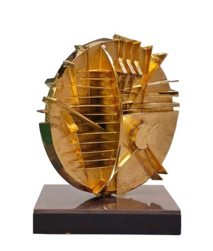POMODORO Arnaldo
Disque, 1977, bronze doré, 24 x 1