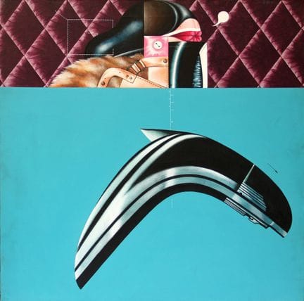 SARRI Sergio
Femme et boomerang, 1970, acrylique s