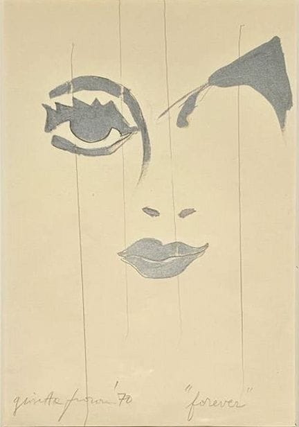 FIORONI Giosetta
« Fisionomia », 1970, technique m