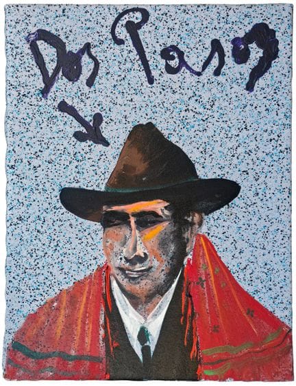 MONDINO Aldo
Dos pasos, 1999, huile sur linoléum, 