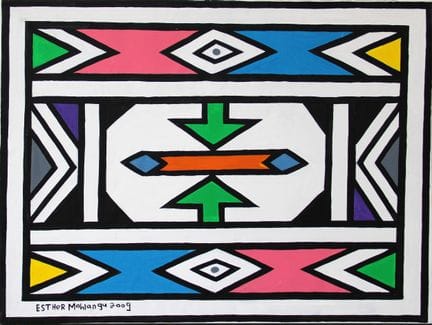MAHLANGU Esther
Sans titre, 2009, acrylique sur to
