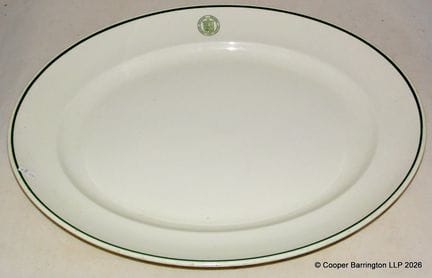 Grand plat de service ancien du Chester Diocesan T