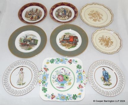 Assiettes décoratives anglaises antiques/vintage :
