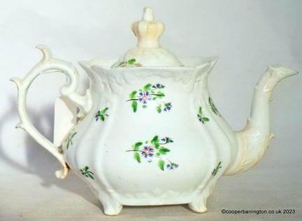 Scarce Antique Rockingham Brameld Teapot with the 