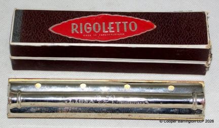 Harmonica Ligna Rigoletto vintage, 32 trous, dans 