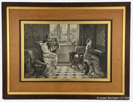 Francis Sydney Mushamp, Lithografie „Love’s Reveri