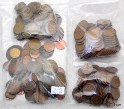Collection de pièces de monnaie en cuivre de Grand