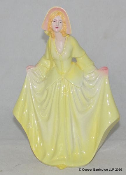 Hertwig &amp; Co. Katzhutte : Dame en robe jaune
F