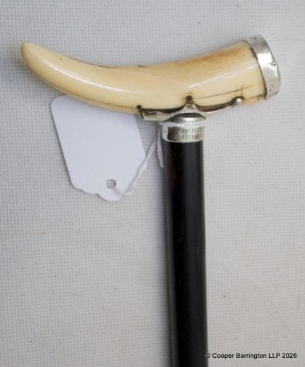 Spazierstock aus viktorianischer Zeit mit Griff au