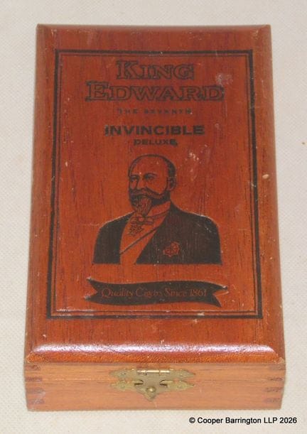 Boîte à cigares en bois « King Edward VII » pour l