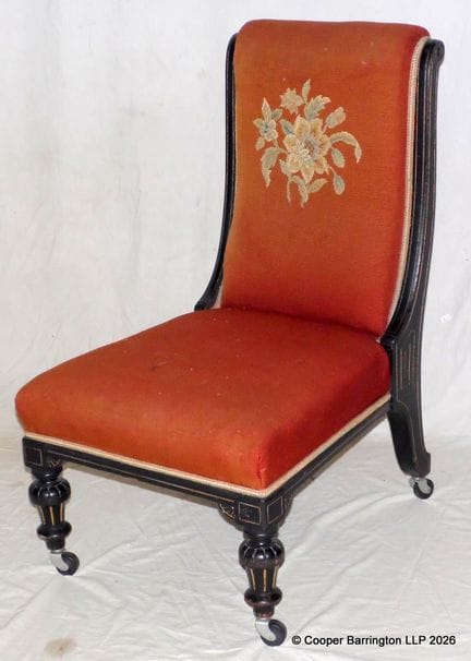 Victorian Ebonised Nursing Chair c.1880
Victorian 
