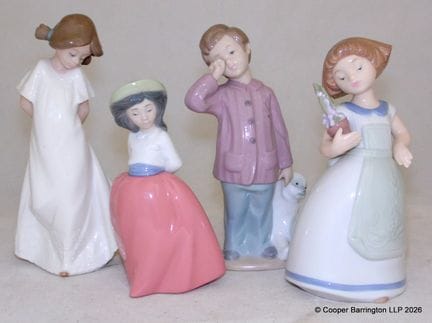 Figurines « Nao by Lladró » n° 1139, 1219, 1536, 1
