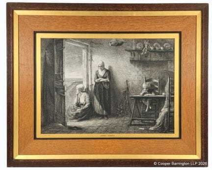 Leopold Lowenstein: „Anxious Moments“ (Radierung).