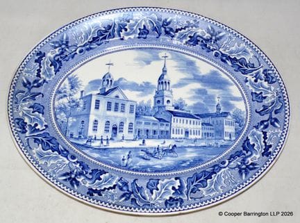 Plat « Independence Hall Philadelphia » de Johnson