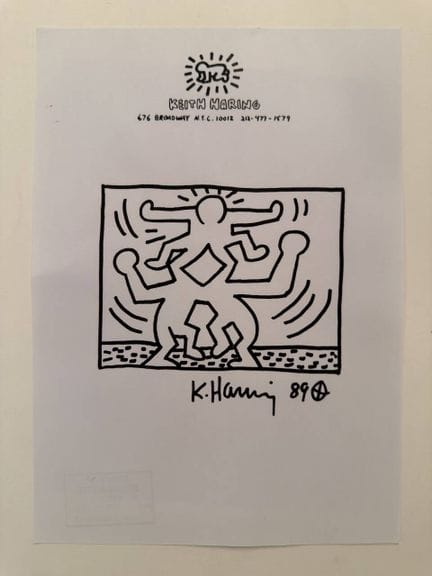 Keith HARING (1958-1990), según
Dibujo realizado c