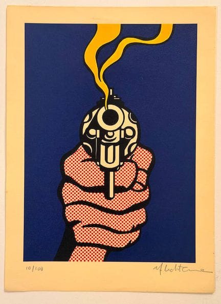 Roy LICHTENSTEIN (1923-1997), d’après
« Blue Pisto