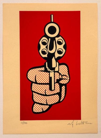 Roy LICHTENSTEIN (1923-1997), d’après
« Red Pistol