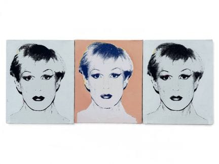 Victor HASCH (1945-2012) 
Andy Warhol con i capell