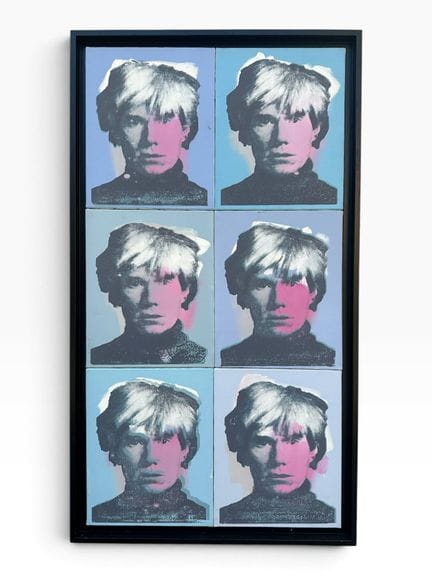 Victor HASCH (1945-2012)
A.W (Andy Warhol) 
Compos