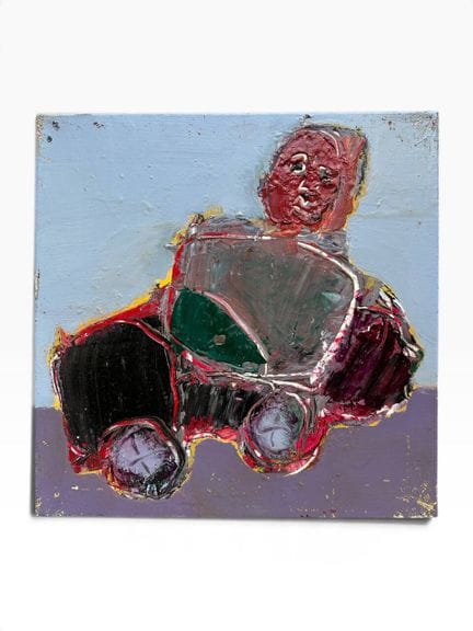 Victor HASCH (1945-2012) 
Homme conduisant une voi