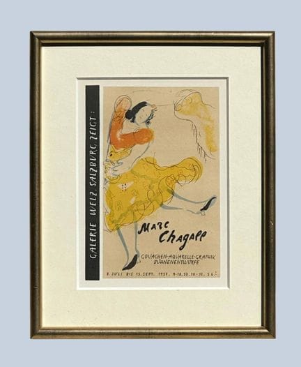 Marc CHAGALL (1887 - 1985), d’après. 
La danseuse.