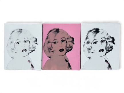 Victor HASCH (1945-2012) 
Andy Warhol con i capell