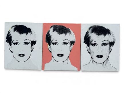 Victor HASCH (1945-2012) 
Andy Warhol con i capell