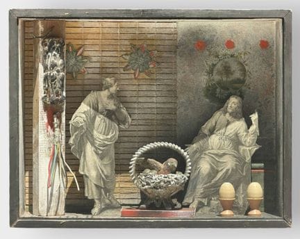 保罗·杜尚（1930-2024）
中国谚语——1982
立体场景画。背面有签名、日期和作品标题
41