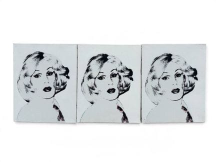 Victor HASCH (1945-2012) 
Andy Warhol con i capell