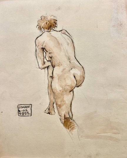 Joann SFAR (né à Nice en 1971)
Femme nue de dos, 1