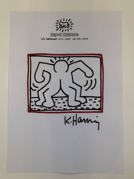 Keith HARING (1958-1990), según
Dibujo realizado c