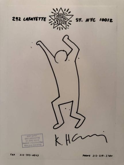 Keith HARING (1958-1990), según
Dibujo realizado c