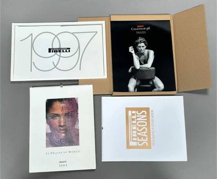 PIRELLI 
Ensemble de 4 Calendriers 1994, 1995, 199