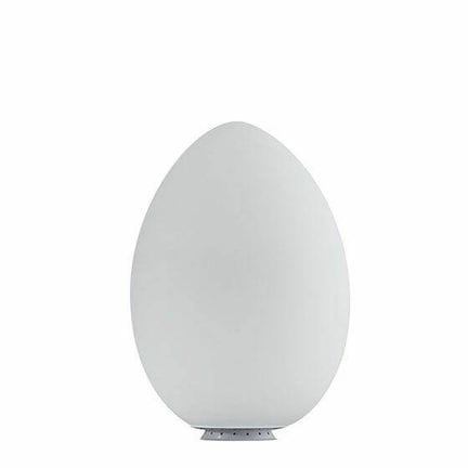FONTANA ARTE
Lampe modèle "oeuf" en verre dépoli.
