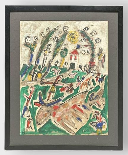 Albert CHUBAC (1925-2008)
Maison en bord de route 