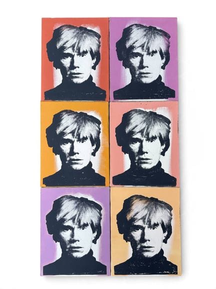 Victor HASCH (1945-2012) 
Andy Warhol 
Composizion