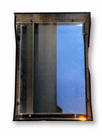 FONTANA ARTE, attribué à 
Miroir rectangulaire en 