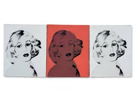 Victor HASCH (1945-2012) 
Andy Warhol con i capell