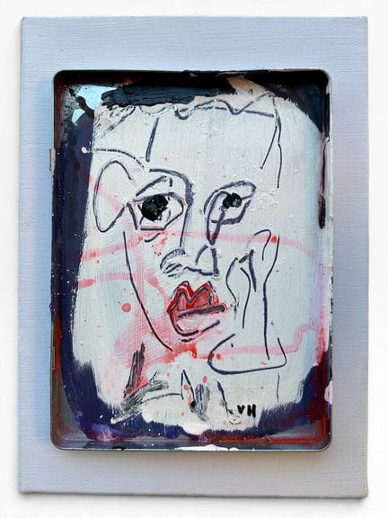 Victor HASCH (1945-2012) 
JM Basquiat - 2012
Olio 