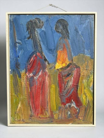 Richard MANDIN (1909-2002)
Deux femmes en extérieu
