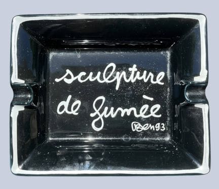 BEN（1935-2024），本杰明·沃蒂耶（Benjamin VAUTIER）之作，
《烟雾雕塑》