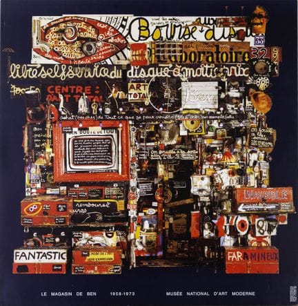 Le Magasin de Ben, 1958-1973.
Affiche du Musée nat